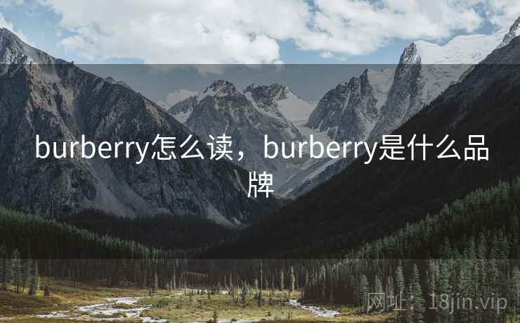 burberry怎么读，burberry是什么品牌