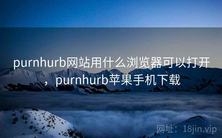 purnhurb网站用什么浏览器可以打开，purnhurb苹果手机下载