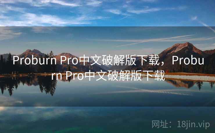 Proburn Pro中文破解版下载，Proburn Pro中文破解版下载